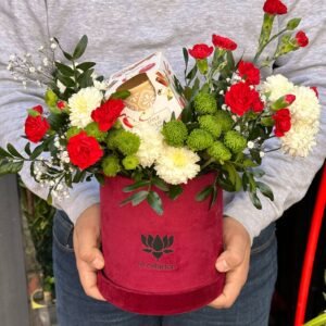 FlowerBox Lovely Saint Valentin + Bougie