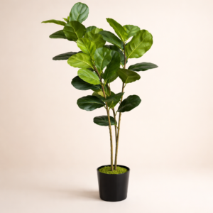 Arbre artificiel Ficus Lyrata 135 cm en pot – Plante décorative réaliste pour intérieur 37