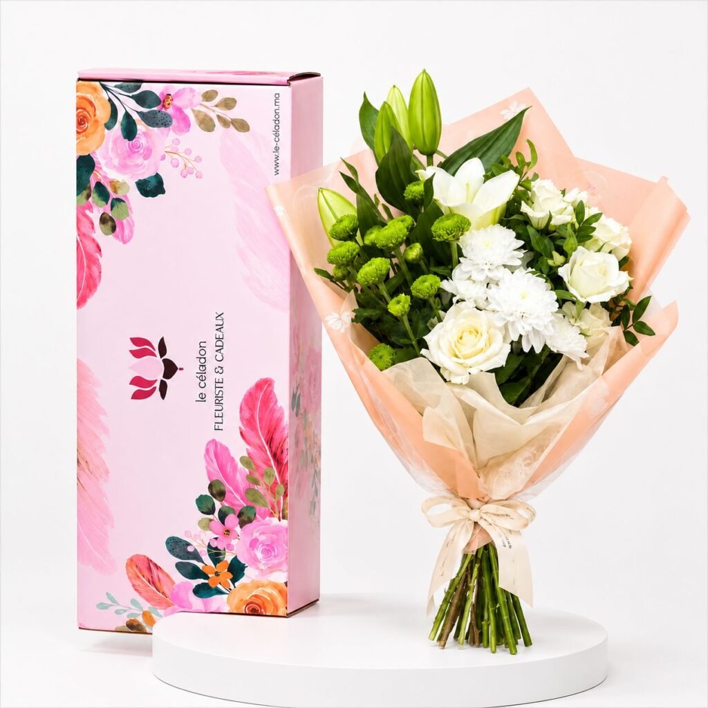 Bouquets modernes et raffinés : les incontournables du moment 2 Bouquet Signature Blanche