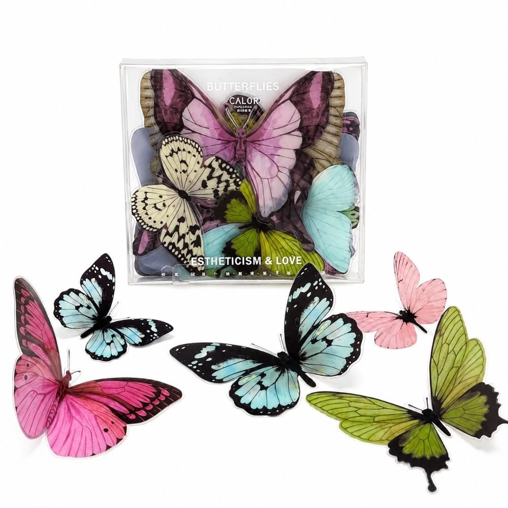 Bouquets modernes et raffinés : les incontournables du moment 4 Lot 32Pcs Papillons décoratifs Butterflies Multicolores