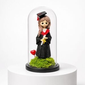 Cloche décorative avec figurine diplômée 38