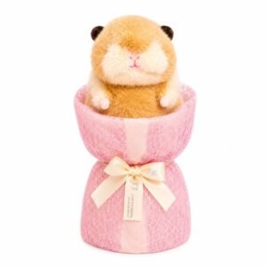 Bouquet cadeau avec peluche hamster 43